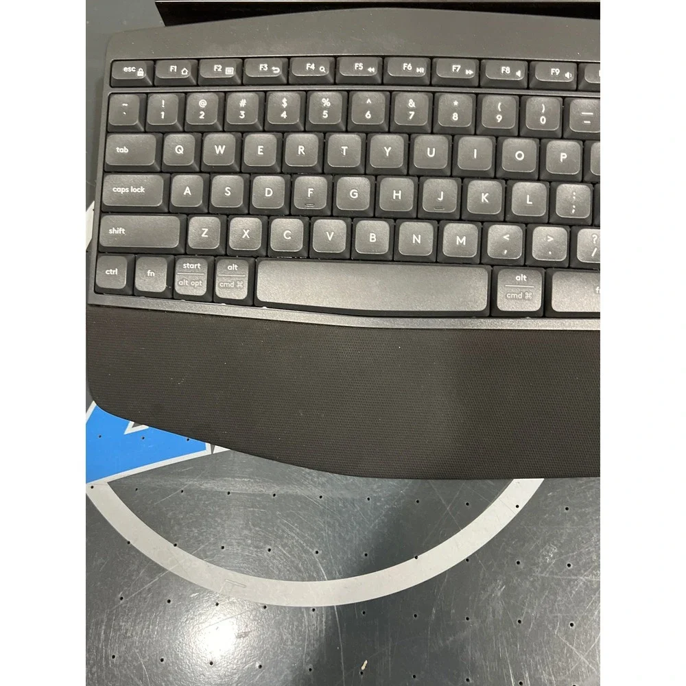 Logitech K850 Wireless Bluetooth Ergonomic Keyboard Black Grey Multi-Device